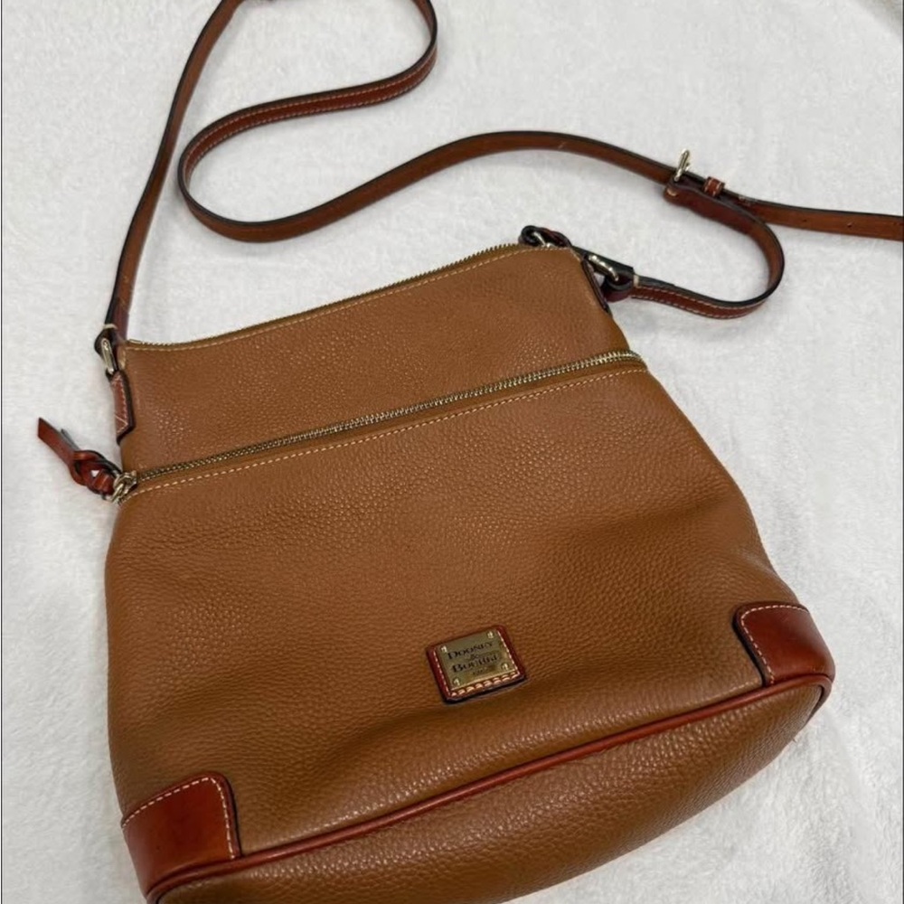 Dooney & Bourke Tan Leather Crossbody Bag
